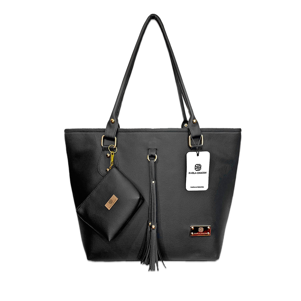 Bolso De Dama Karla Chacon Aida Negro